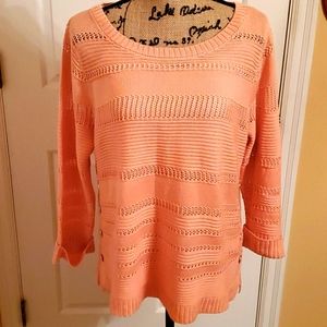New York & Company 🍑 Peach Spring Sweater